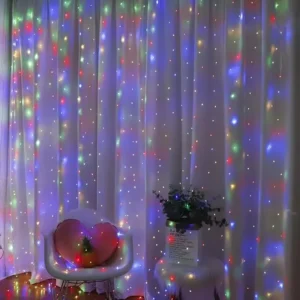 Kurtyna świetlna LED Fairy USB z pilotem Multi color