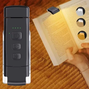 Lampka do czytania z klipsem i timerem HOMEFISH USB 3 kolory 5 jasności Rgb