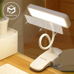 Lampka do czytania LED z klipsem USB dla dzieci i studentów Niebieski
