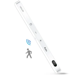 Lampka LED do szafki z czujnikiem ruchu 60 diod ładowanie USB Czerwony