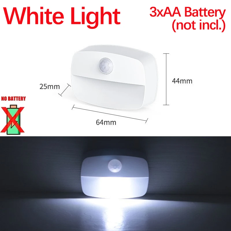 Lampka nocna LED do gniazdka z ściemniaczem — korytarz, szafka, toaleta Różowy