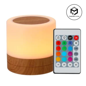 Lampka nocna LED z pilotem 13 kolorów i ładowaniem USB Niebieski