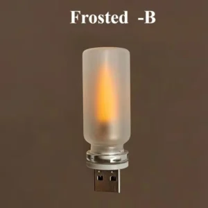 Lampka nocna USB z efektem płomienia do pokoju Rgb
