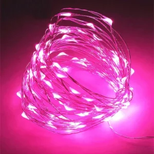 Lampki fairy LED na baterie 1–10 m do sypialni i ogrodu żółty