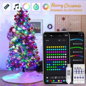 Łańcuch świetlny LED USB Dreamcolor wodoodporny do ogrodu Zmienny