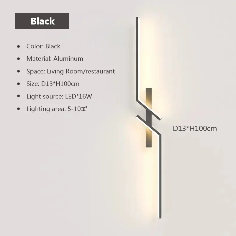 Minimalistyczna listwa LED ścienna — nowoczesna lampka nocna do sypialni i salonu Zielony
