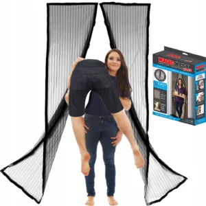 Magnetyczna moskitiera drzwiowa 100x210 cm z łatwym montażem 