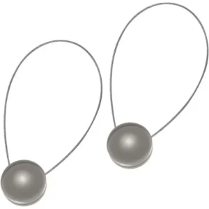 Magnetyczne klamry do zasłon z kocim okiem — zestaw 1–3 szt. Biały