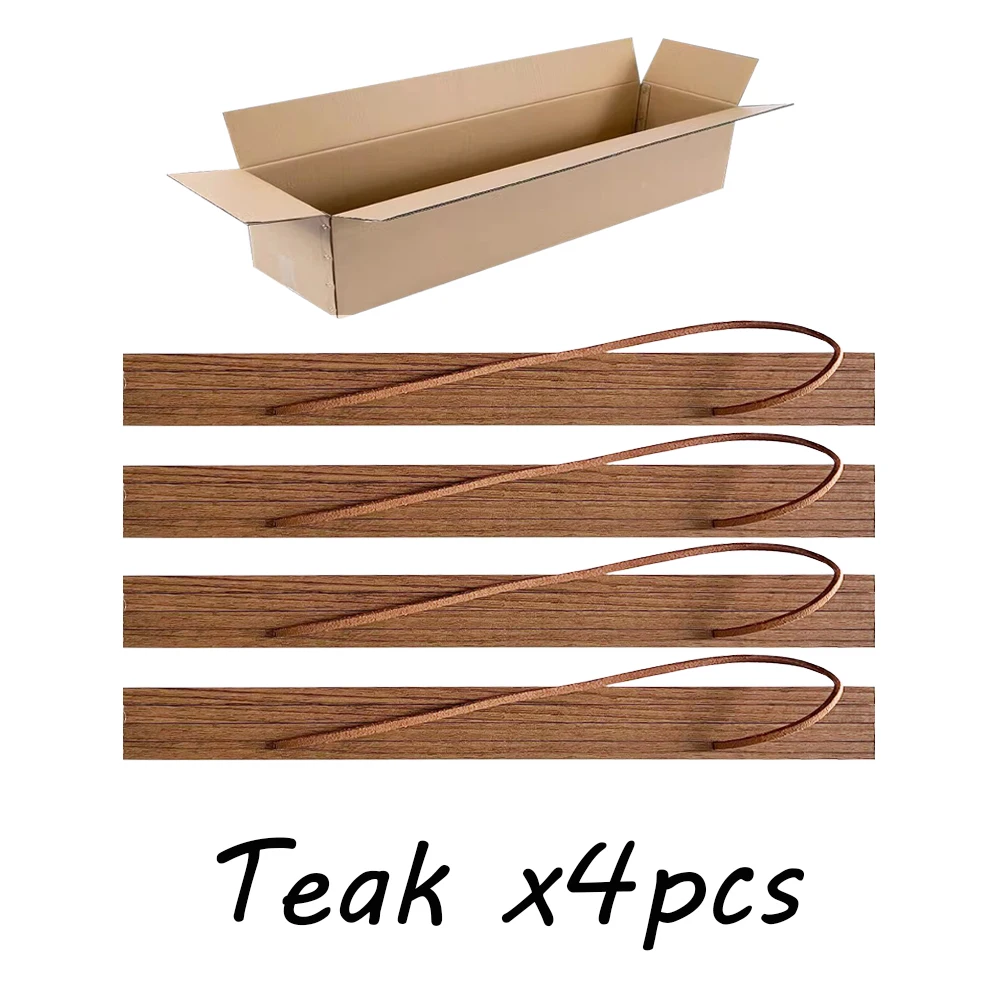 Magnetyczne wieszaki na plakaty z drewna teak – zestaw 4 szt. 21–40 cm Biały