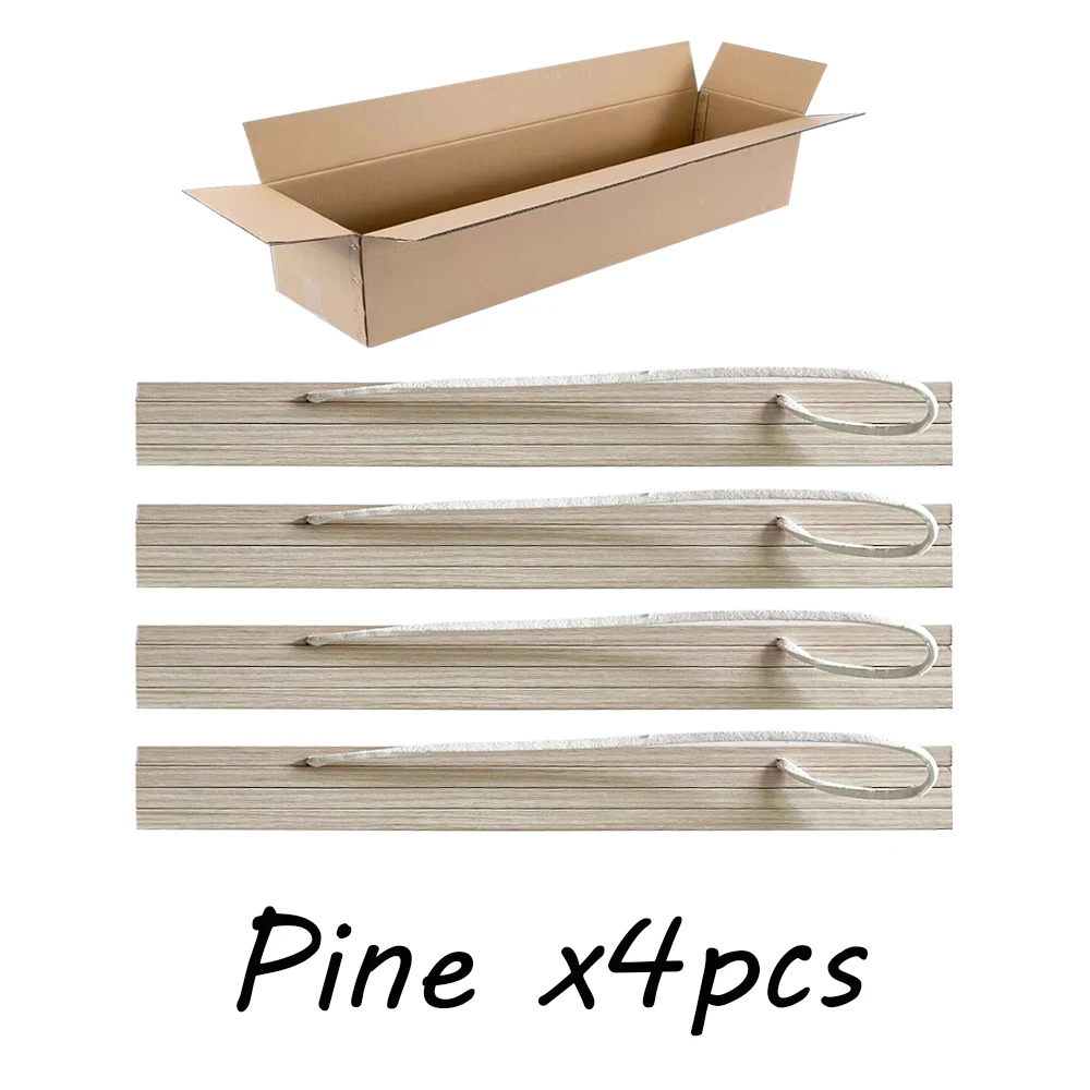 Magnetyczne wieszaki na plakaty z drewna teak – zestaw 4 szt. 21–40 cm Szary