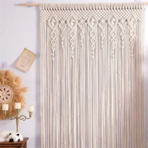 Makramowa zasłona do drzwi boho 95x200 cm Door curtain
