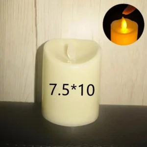 Mała świeczka LED na baterię z efektem kołysania płomienia Rgb