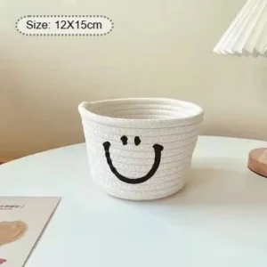 Mały koszyk do przechowywania pilotów i drobiazgów Czarny