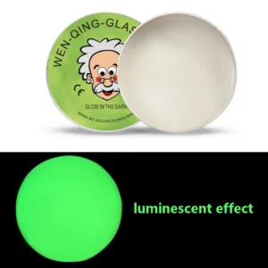 Masa sensoryczna luminescencyjna w puszce — fidget playdough dla dorosłych Biały