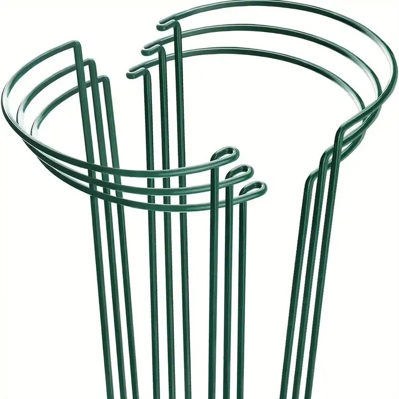 Metalowe podpórki do roślin, półokrągłe, 6 sztuk Cmx6pcs