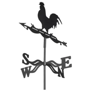 Metalowy wiatrowskaz na dach - sowa i kot Lawenda