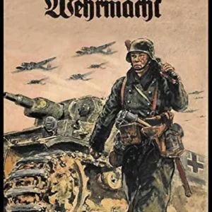 Metalowy blaszany znak vintage Panzer retro dekoracja baru garażu 20x30 