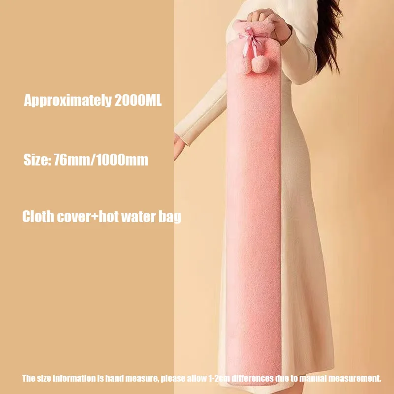 Miękki termofor 1000/2000 ml do wlewania wody Błękitny