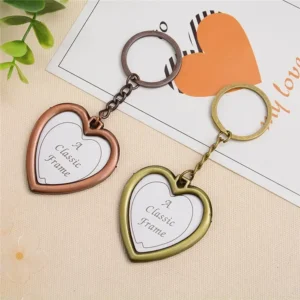 Mini breloczek ramka na zdjęcia kluczy photocard holder Burgundia