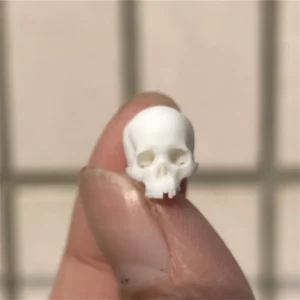 Mini czaszka - figurka na Halloween Jasnożółty