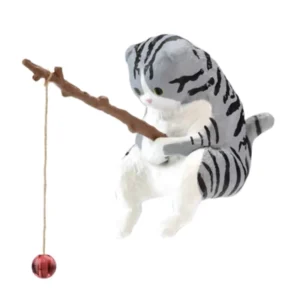 Mini figurka kota z żywicy do dekoracji Jasnozielony