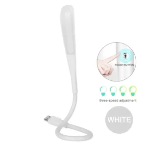Mini lampka LED USB z dotykowym ściemnianiem do laptopa i power banku Beżowy