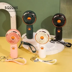 Mini wentylator USB ręczny z ładowaniem Czarny