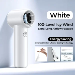 Mini wiatraczek USB z wyświetlaczem LED — chłodzenie i ochrona przed upałem Ciemnozielony