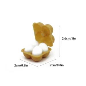 Miniaturowe akcesoria do domku dla lalek — tacka na jajka 1:12 Jasnozielony