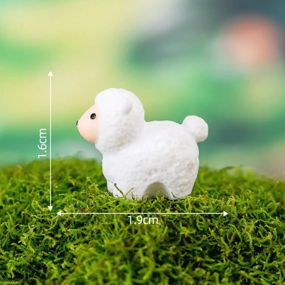 Miniaturowe figurki zwierząt żywiczne — ozdoby do ogrodu i domu Armijna zieleń