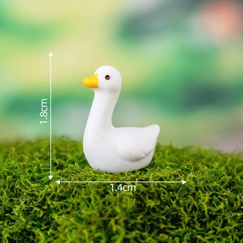 Miniaturowe figurki zwierząt żywiczne — mikro ozdoby do ogrodu i terrarium Ciemnoszary