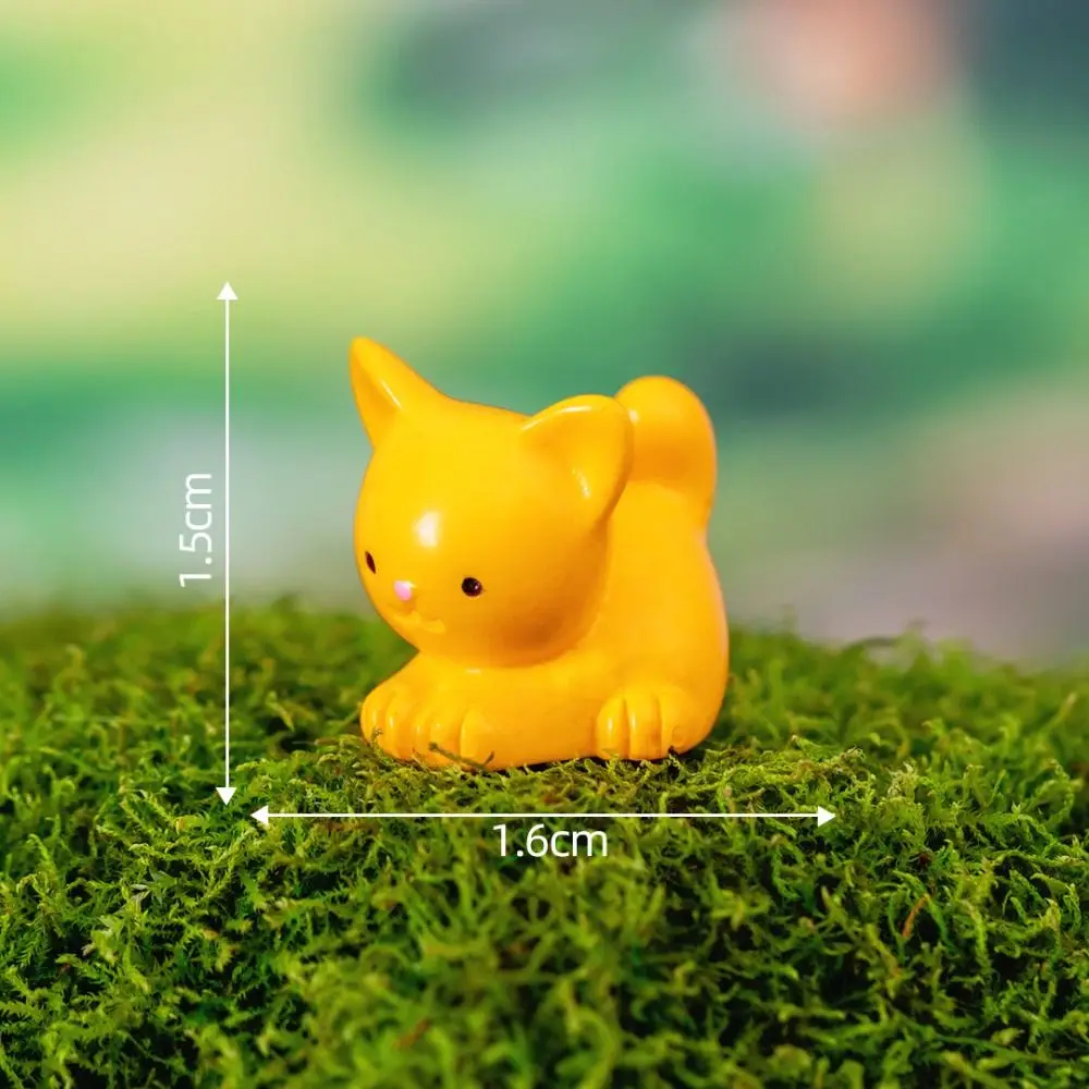 Miniaturowe figurki zwierząt żywiczne — ozdoby do ogrodu i domu Lawenda