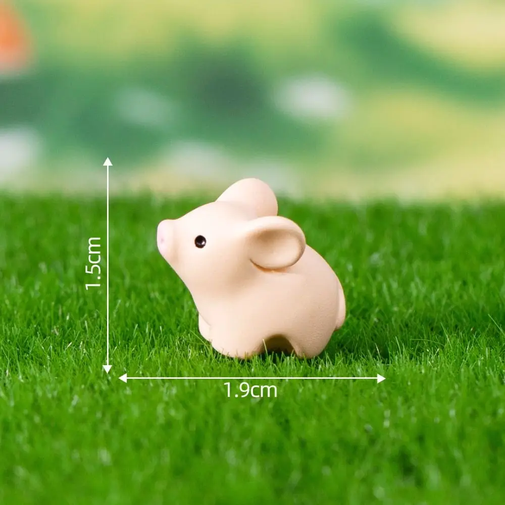 Miniaturowe figurki zwierząt żywiczne — ozdoby do ogrodu i domu Wielo