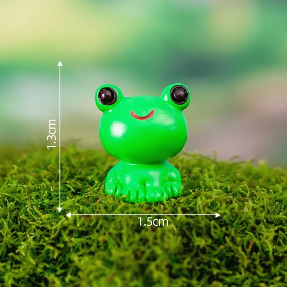 Miniaturowe figurki zwierząt żywiczne — mikro ozdoby do ogrodu i terrarium Złoto