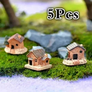 Miniaturowy Domek z Żywicy do Ogrodu i Terrarium 