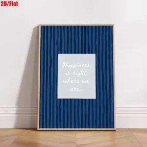 Minimalistyczny Plakat z Pozytywnym Cytatem Boho Styl Skandynawski Burgundia