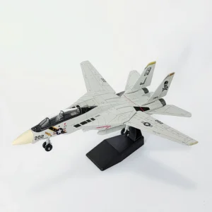 Model samolotu F-14 w skali 1:72 ze stojakiem Kremowo biała