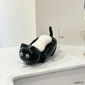 Mydelniczka z tacką w kształcie kota do łazienki Big eyed cat