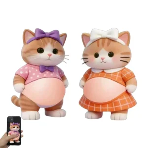 Naklejka 3D z psem Shiba Inu - dekoracja silikonowa Róża