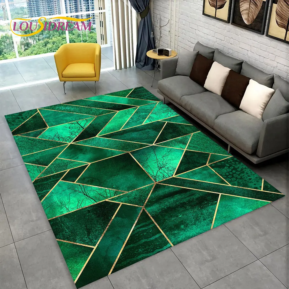 Nowoczesny geometryczny dywan 3D z efektem iluzji optycznej Fioletowy