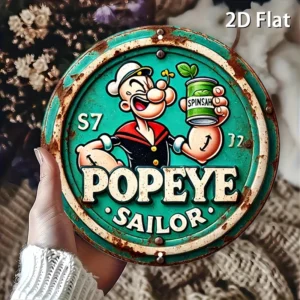 Okrągły znak metalowy vintage aluminiowy retro 20 cm Wielo