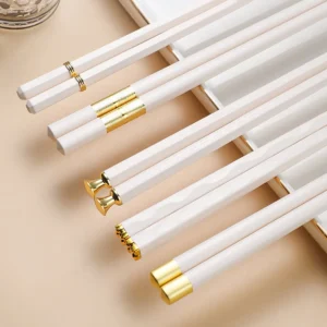 Pałeczki japońskie antypoślizgowe, zestaw 5 par Burgundia