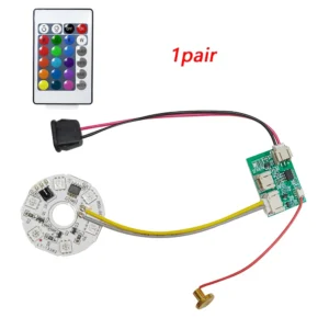 Panel LED RGB z pilotem – kolorowe światło nastrojowe USB-C Beżowy