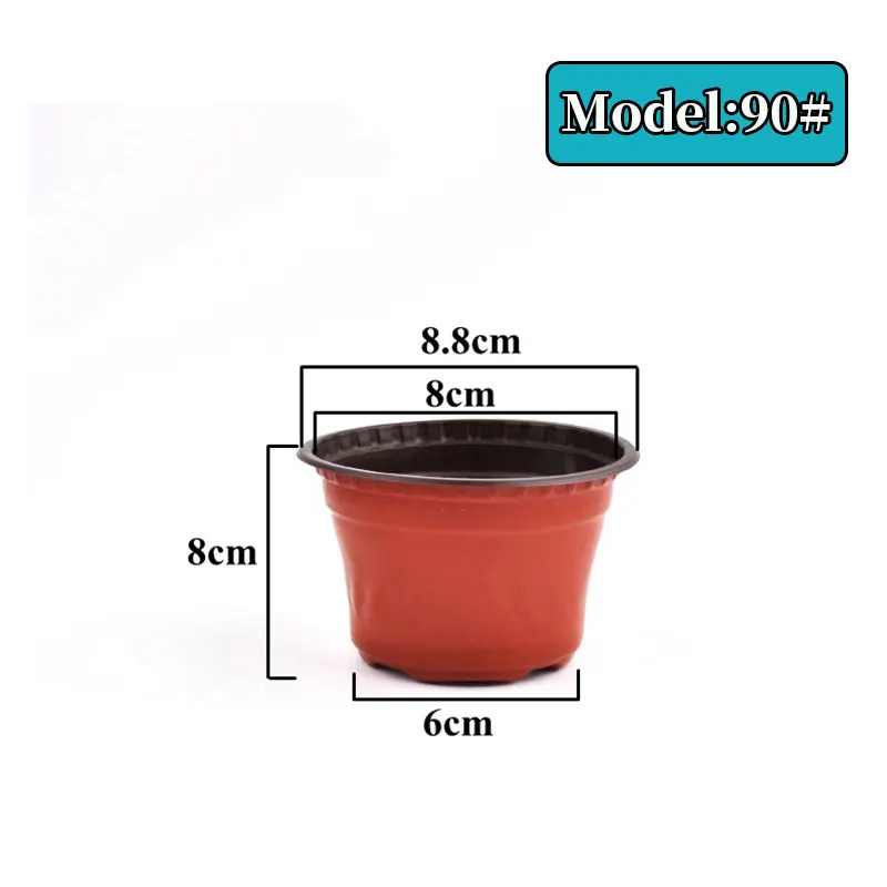 Plastikowe doniczki rozsadowe zestaw 10-50 szt. 9-21 cm Biały