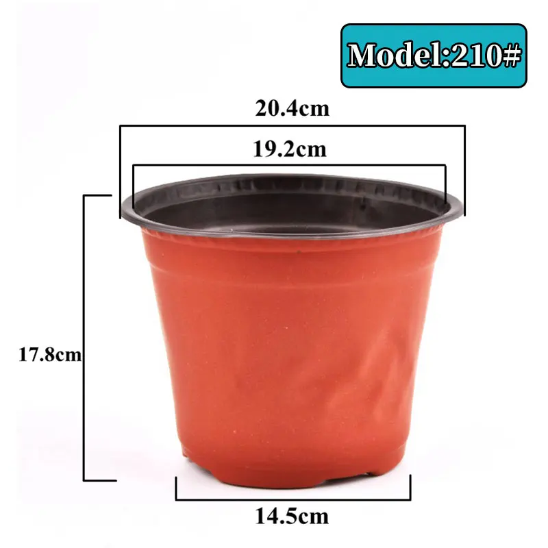 Plastikowe doniczki rozsadowe zestaw 10-50 szt. 9-21 cm Fioletowy