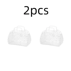 Plastikowy kosz prysznicowy odłączany z uchwytem Jasny