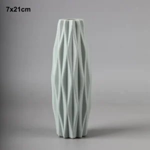 Plastikowy wazon origami w stylu Morandi Ciemny szary