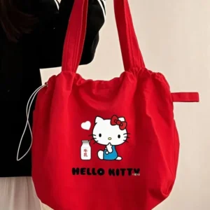 Płócienna torba na zakupy Hello Kitty Czerwony