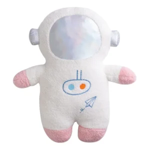 Pluszowa poduszka rakieta astronauta 58 cm dekoracja pokoju dziecięcego Jasnoszary
