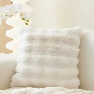 Supermiekka pluszowa poszewka na poduszkę Nordic — dekoracja salonu 45×45 cm Biały